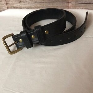 Men's Black Leather Belt